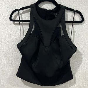 NWT GUESS Black halter crop top